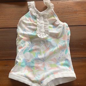 Janie and Jack swimsuit 6-12 worn once for photo